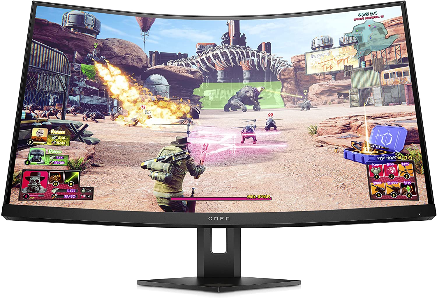 شاشة ألعاب HP Omen 27c منحنية 240Hz